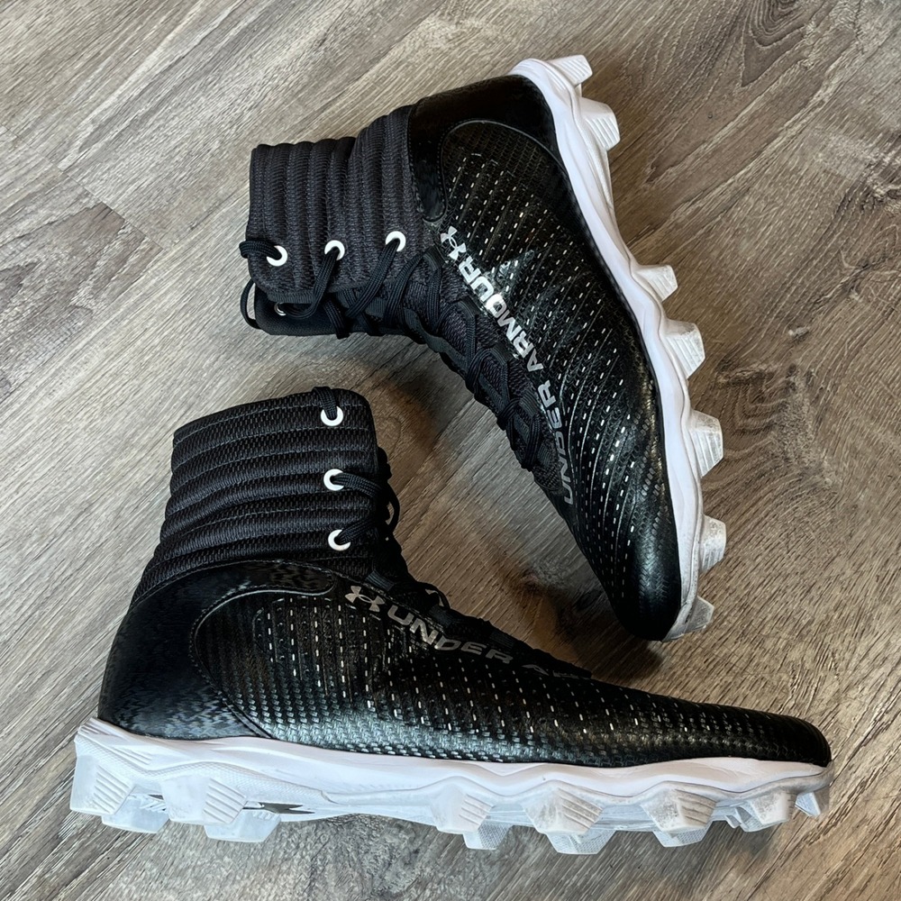 Under Armour Highlight Franchise RM 2.0 Football Cleats Mens 13 Black White